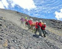 Nuevo rescate en el Volcán Lanín
